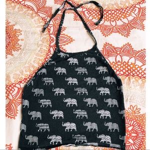 Cute elephant crop top